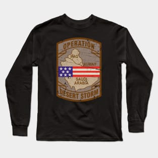 Desert Storm Vintage Badge Long Sleeve T-Shirt